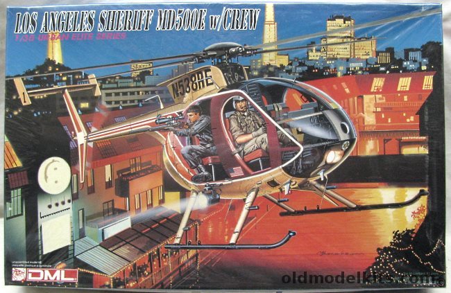 DML 1/35 MD-500E Los Angeles Sheriff With Crew - (Hughes 500), 6504 plastic model kit